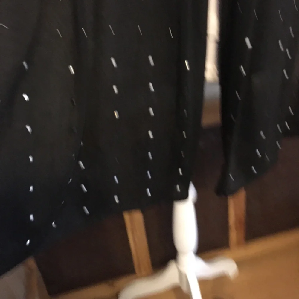 dazzle black studded scarf wrap sash belt